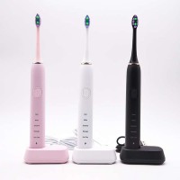 IPX7 OEM Waterproof Rechargeable Travel Soft Bristle Wireless Electric Toothbrush for Adult